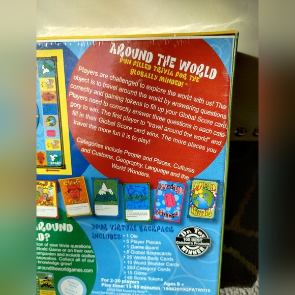 New, Sealed, Original Board Game, Around the World ,1st Edition - Picture 5 of 7